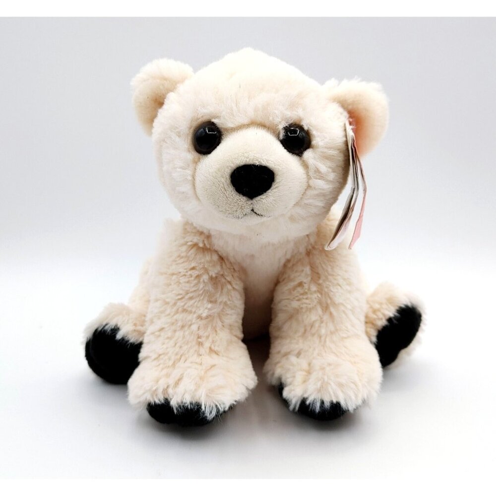 Wild Republic Realistic Stuffed Animal Arctic Polar Bear 8” White Plush Toy